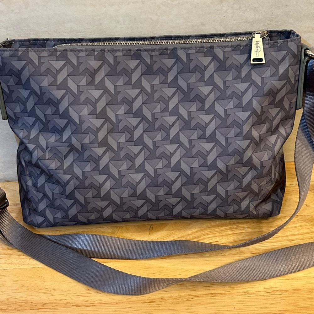 Kipling Hobo Gray Geometric Shoulder Bag - Picture 16 of 16